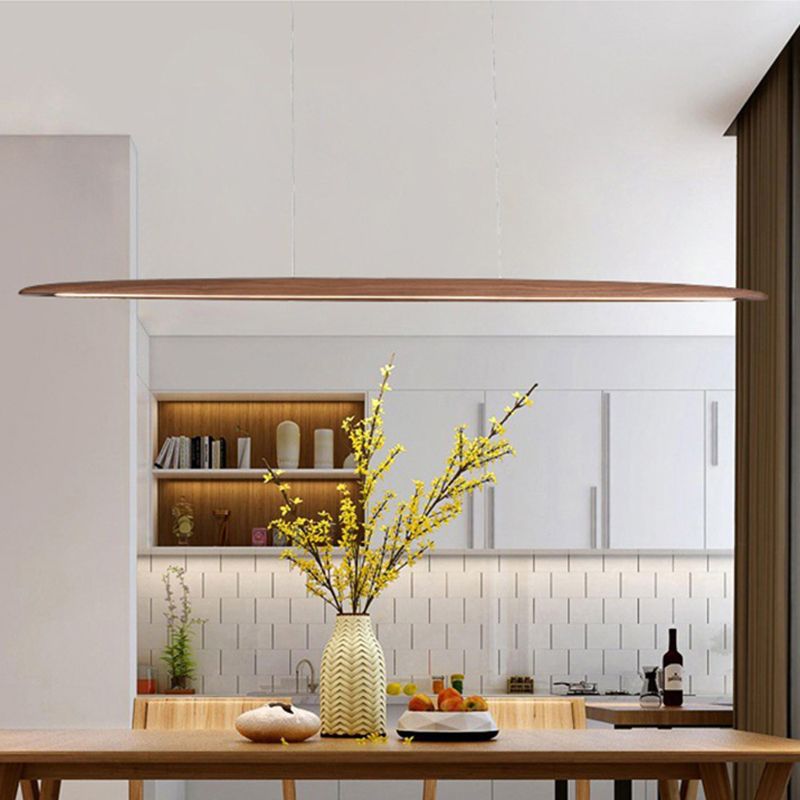 Modern Single Brown/Beige Kitchen Island Lighting LED Island Pendant Lighting