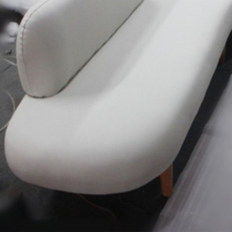 Fabric Tight Back Sectional Sofa 27.56"High Armless Sofa,White