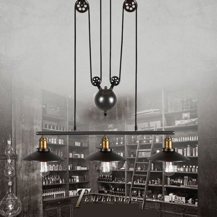 Metal 3 Lights Island Lighting Lighting Farmary Island Lights para bares y comedor