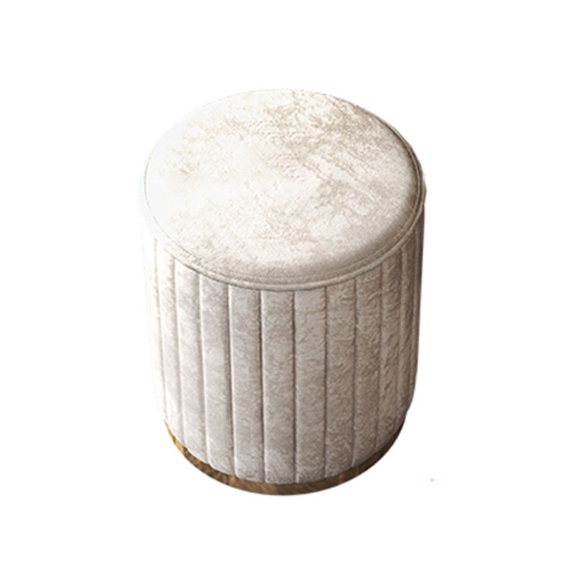 Glam Style White Dresser with Drawers and Stool Set for Bedroom