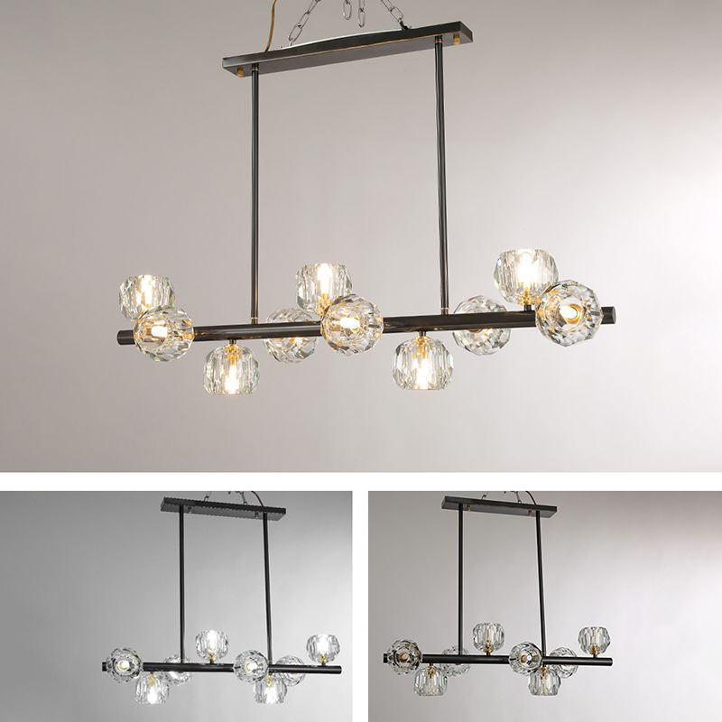 Nordic Dining Island Light Kitchen Crystal Ceiling Hanging Light Fixture