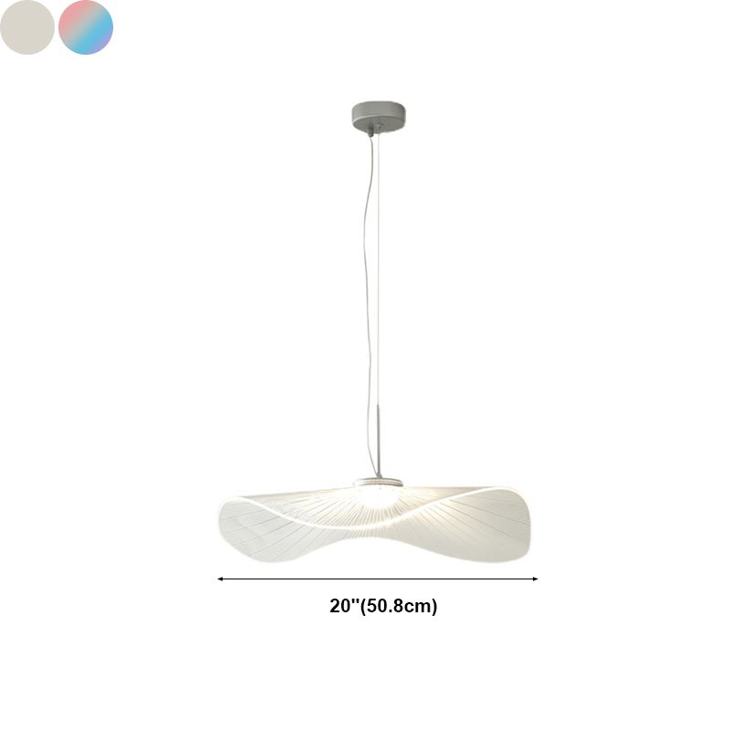 Nordique Acrylique suspendu Pendre Lotus Lotus Leaf 1-Light Drop Pendentif For Bar