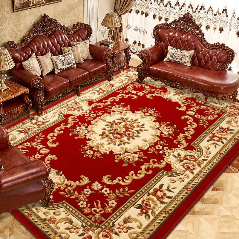 Modern European Style Rug Carpet Stain Resistant Rug for Living Room