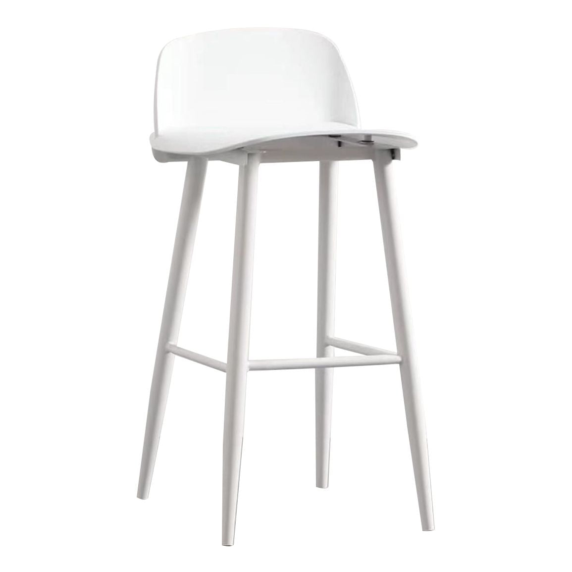 Scandinavian Style Bar-stool with Square Seat Counter Stool for Restaurant Bar