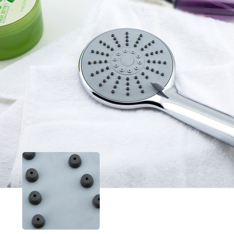 Large Hole Pressurized Shower Head 3 Settings Round Shower Head