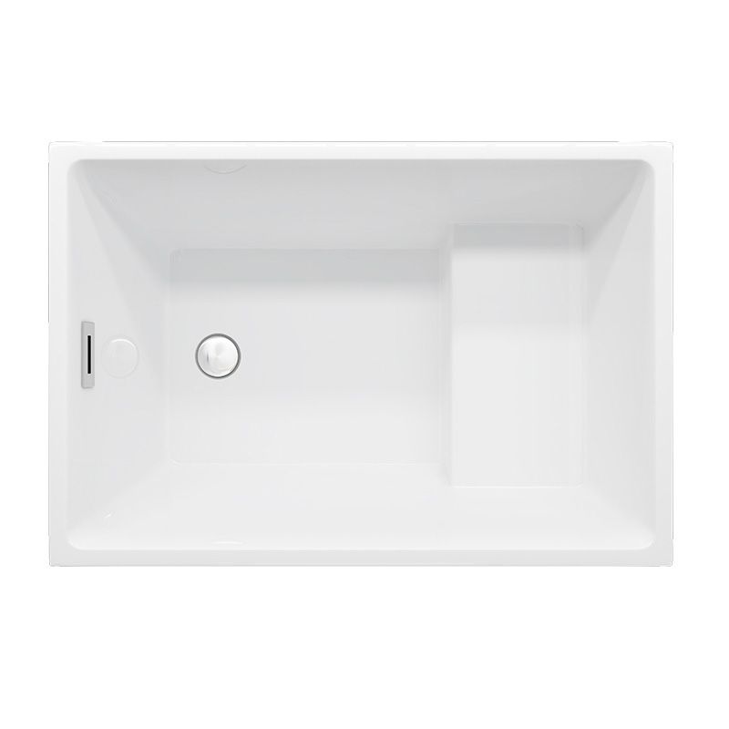 Bathroom Modern Acrylic Small Tub with Left-Hand Drain Bathtub
