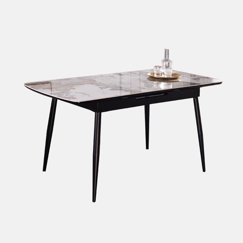 Stone Rectangle Dining Table with Leaf Furniture for Restaurant
