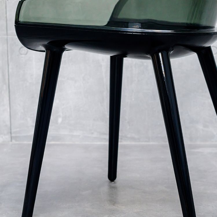 Contemporary Plastic Indoor-Outdoor Chair of 23'' Wide Dining Arm Chair