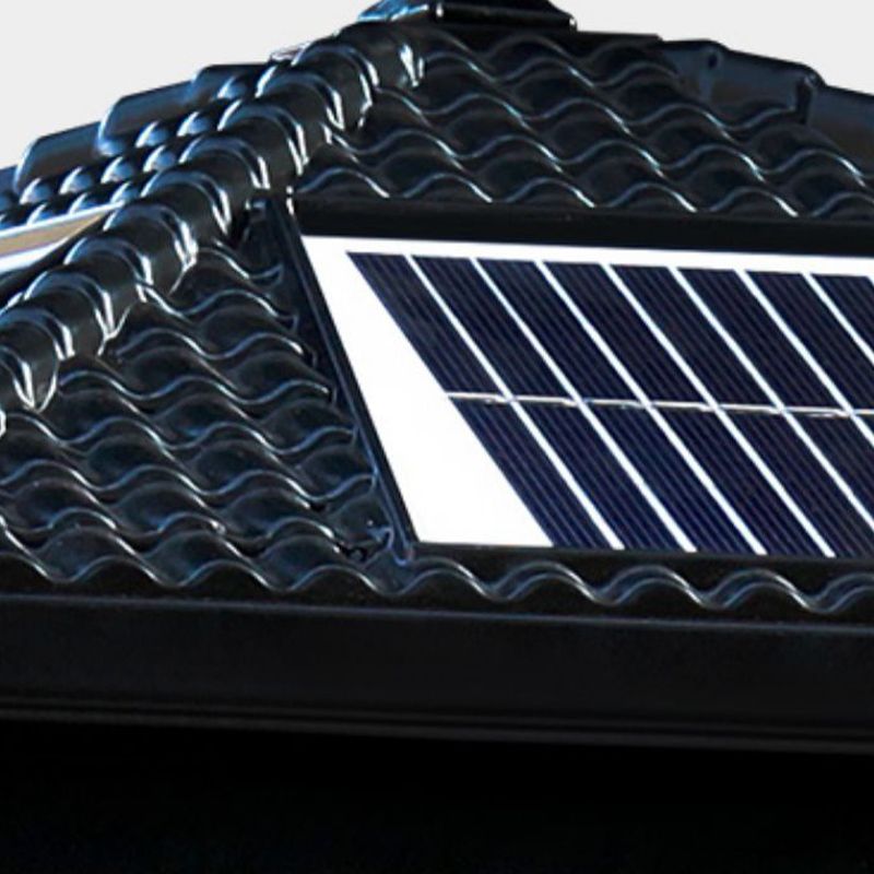 Postmodern Pillar Lamp Creative LED Solar Lighting Fixture for Garden