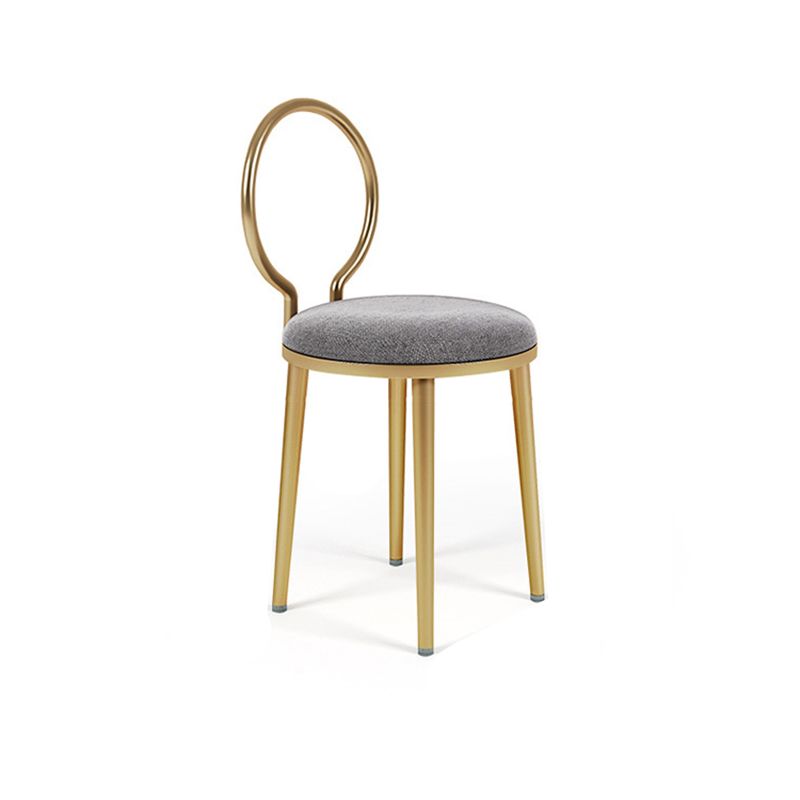 23. 6" Wide Vanity Table Set with Stool Modern 3-Drawer Dressing Table