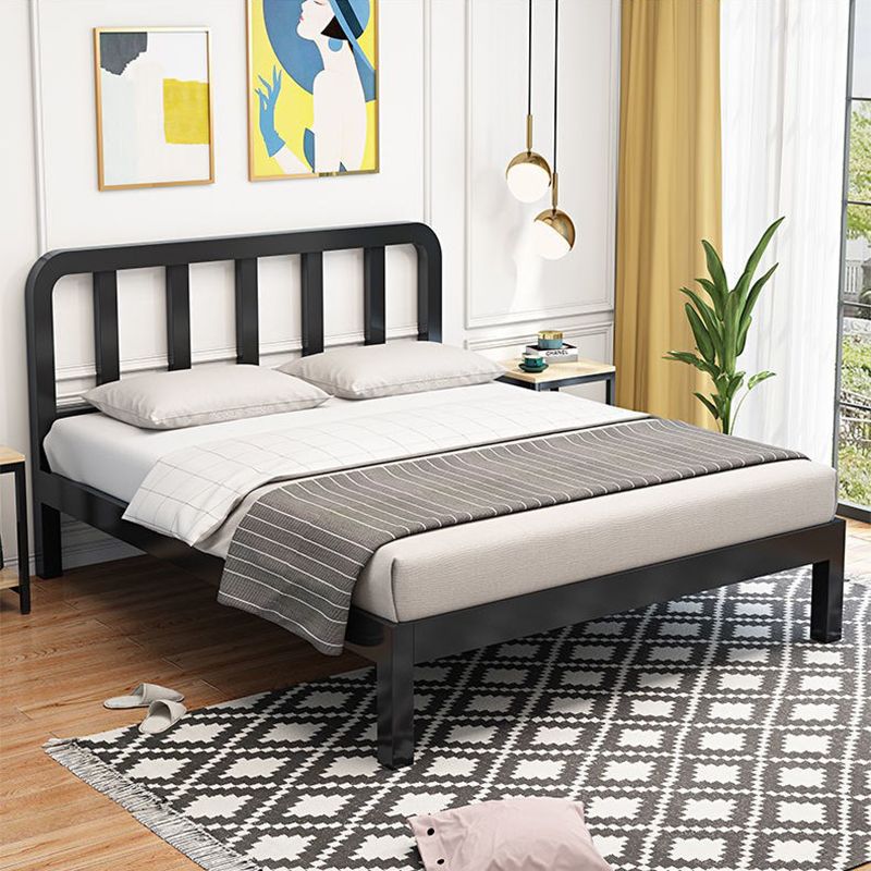 Modernism Spindle Bed with Headboard and Footboard Metal Bed Frame