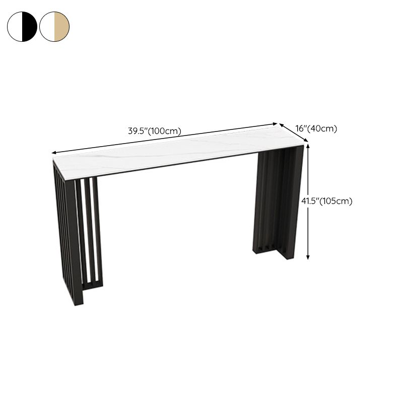 Rectangle Bar Table Bar Height Modern Pub Table for Indoor and Breakroom