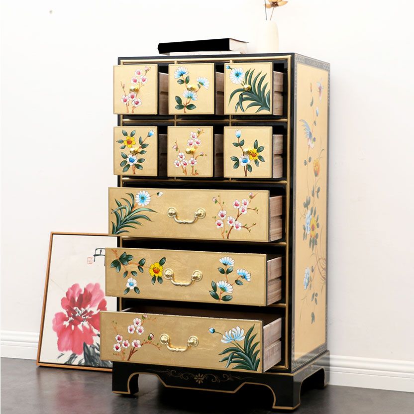 Classic Glam Dresser Solid Wood Storage Chest Dresser with 5/6/7/8/9 Drawers