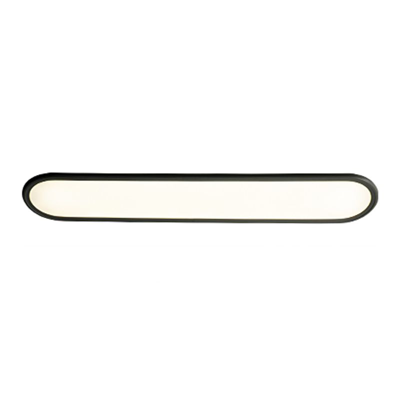 Oval Shape Metal Flush Ceiling Light Modern Style 1 Light Flush Mount Lighting