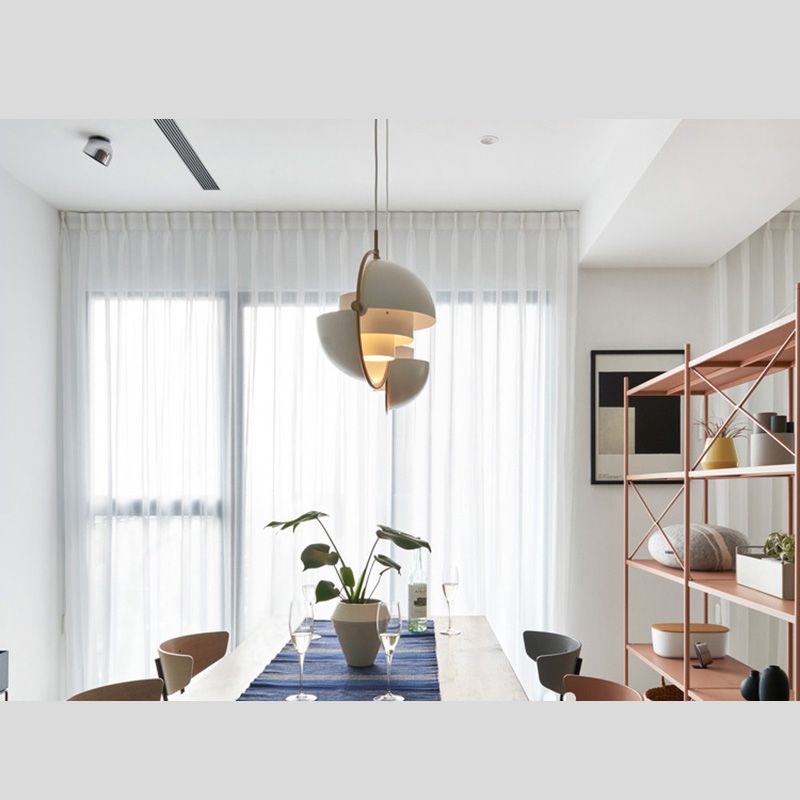 Metal Mobile Shade Hanging Ceiling Light Modern Pendant Light Fixture for Dinning Room