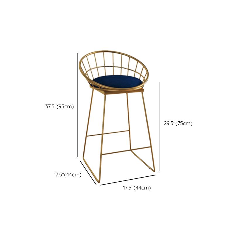 Armless Counter Height Stools with Footrest, Contemporary for Bristol