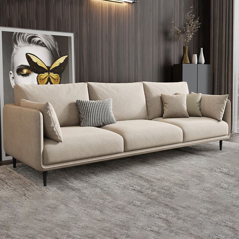 Stationary Living Room Recessed Arm Standard Cushions Contemporary Sofa