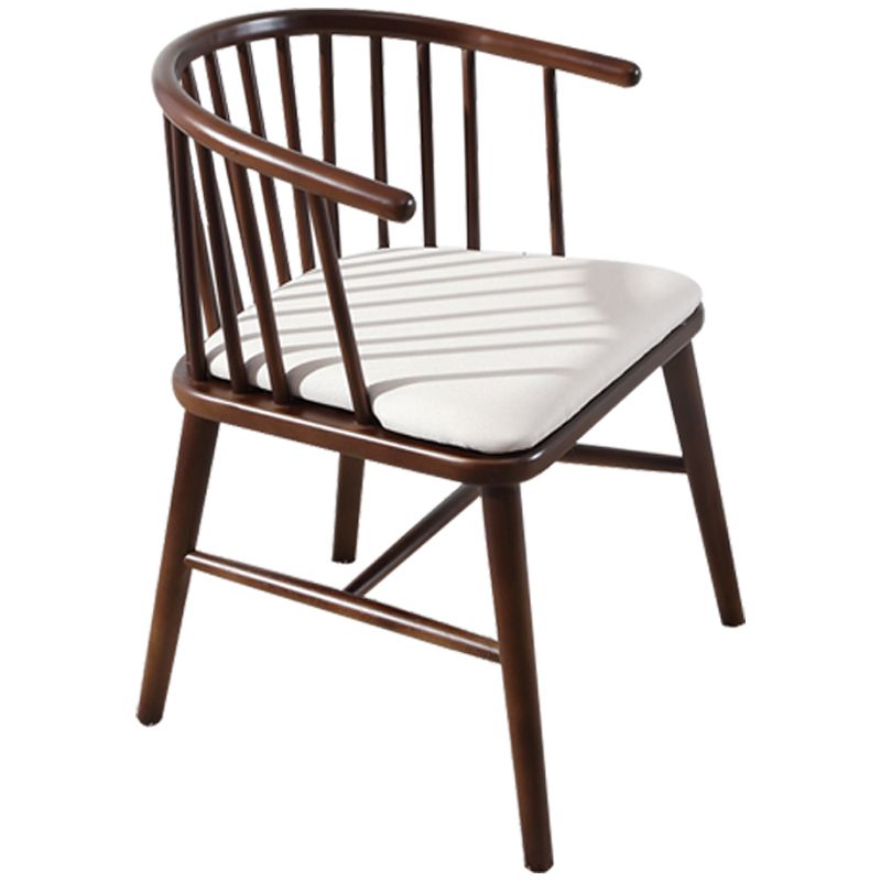 Restaurant contemporain dinant la chaise de salle à manger arrière en bois de chaise de bras