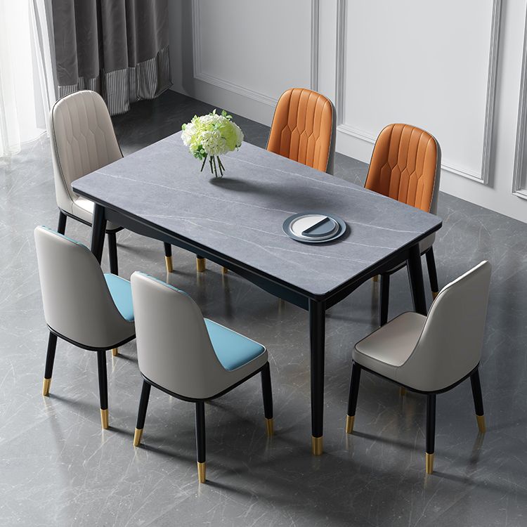 Mesa de comedor estándar superior de piedra sinterizada industrial Mesa de comedor rectangular para cocina