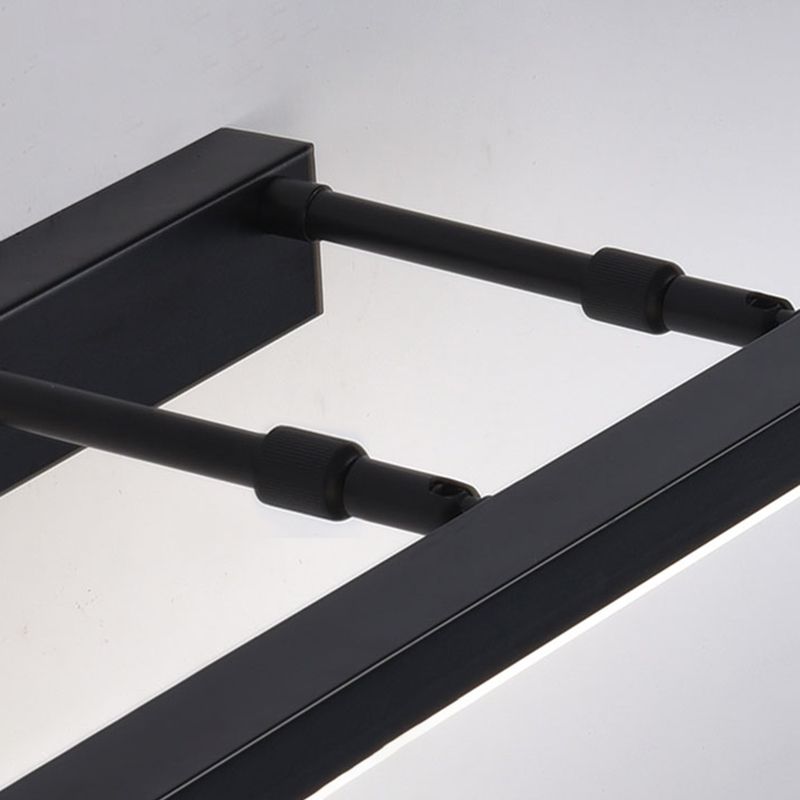 1 Light Thin Vanity Lighting Fixtures Modern Style Metal LED Mirror Lights