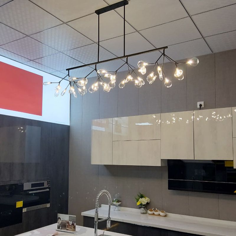 Candelera de acrílico acrílico ligero de techo de techo de aerosol moderno