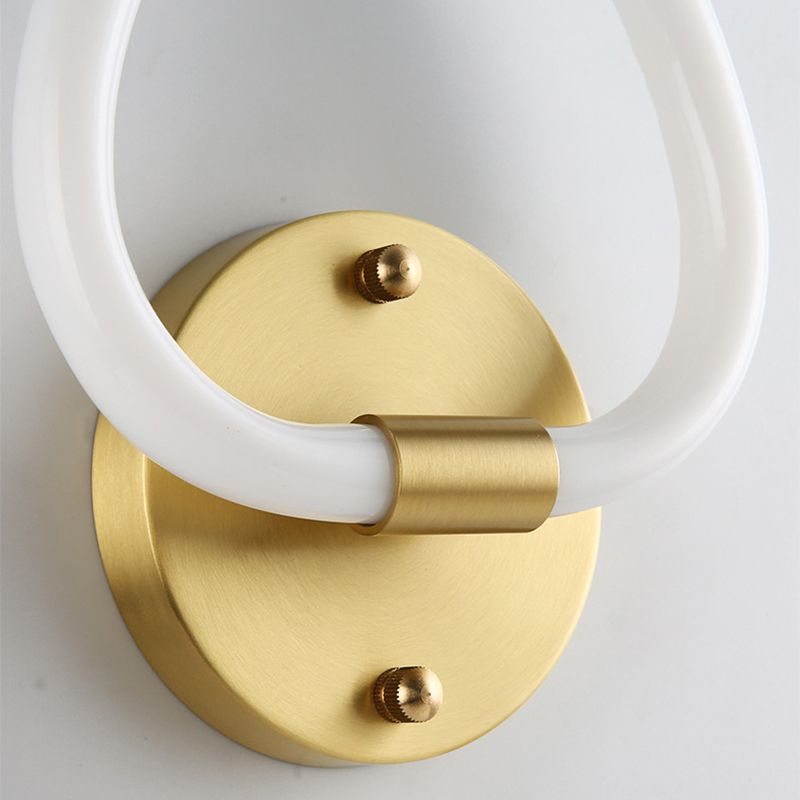 Linear Wall Sconces Modern Metal Wall Lamp in Gold for Living Room