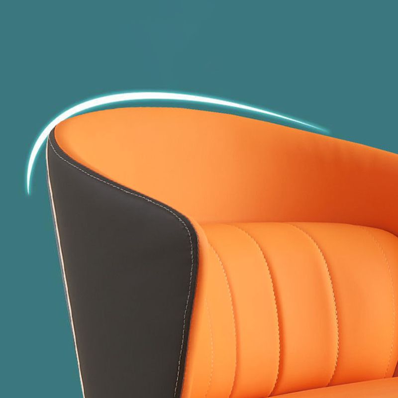 Contemporary Style Chair Armless Side Chairs with Metal Legs