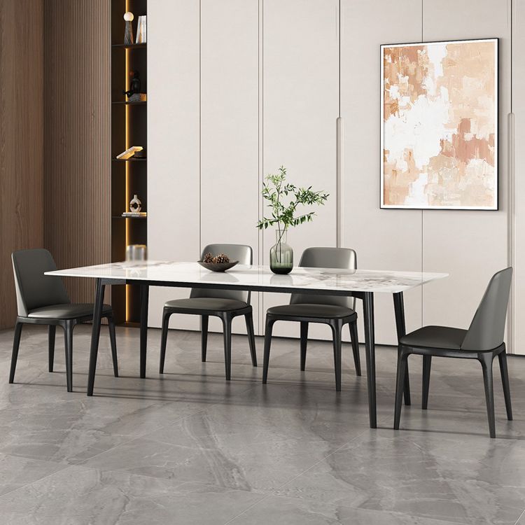 Modern Style Sintered Stone Dining Table Set 1/4/5/7 Pieces Dining Set for Kitchen