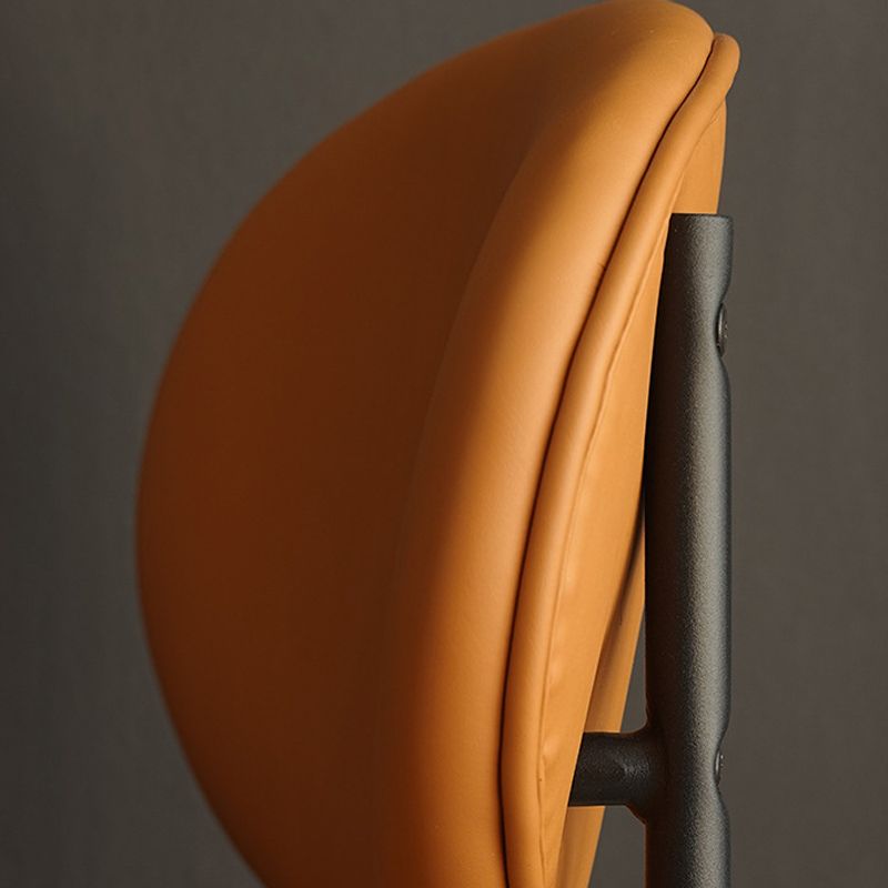 Industrial Metal Dining Room Chair Open Back Dining Side Chair