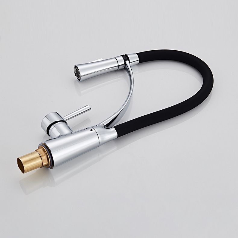 Contemporary Pull Down Single Handle Kitchen Faucet High Arch Kitchen Faucet