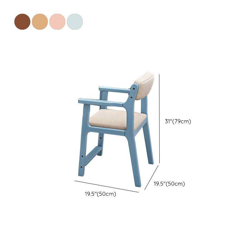 Contemporary Rubberwood Writing Desk with Side Storage Hook Writing Desk