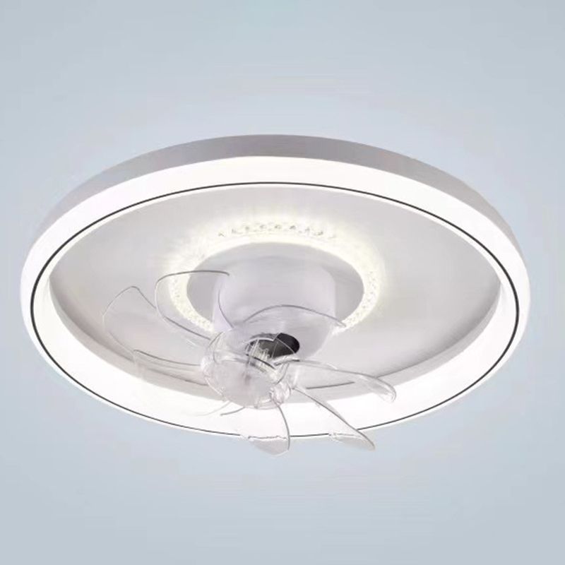 Multi Light Ceiling Fan Light Modern Style Metal Ceiling Fan Light for Living Room