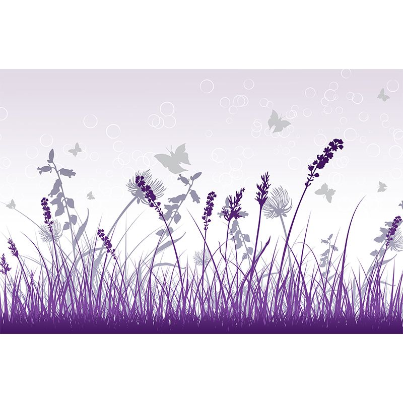 Plant Illustration Mural Wallpaper Environment Friendly Living Room Wall Mural