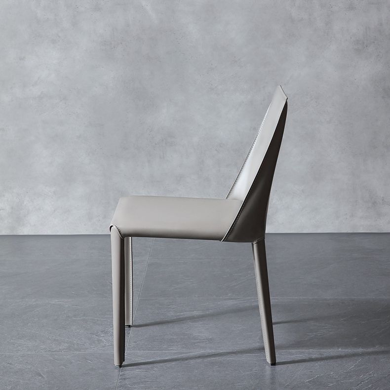 Cuisine contemporaine en métal dinant la chaise latérale solide arrière dinant la chaise latérale