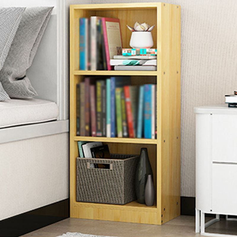 Modern Style Bookcase Closed Back Rectangular Shelf Bookcase for Study Room
