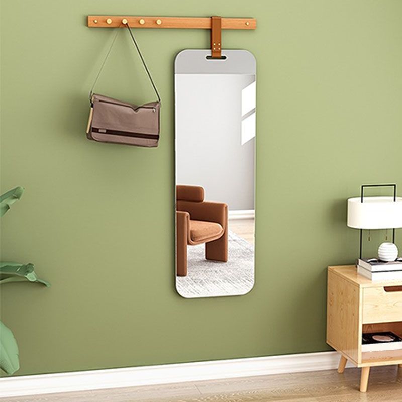 Wall-Mounted Hall Stand with Mirror Included Hall Tree for Living Room