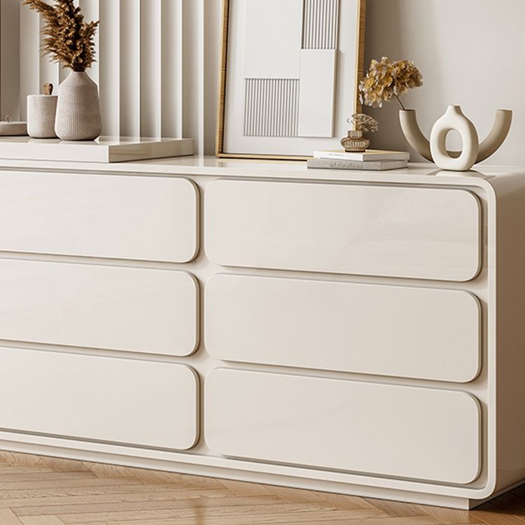 Cream Pine Wood Vanity Make up Table Set with Stool and Mirror