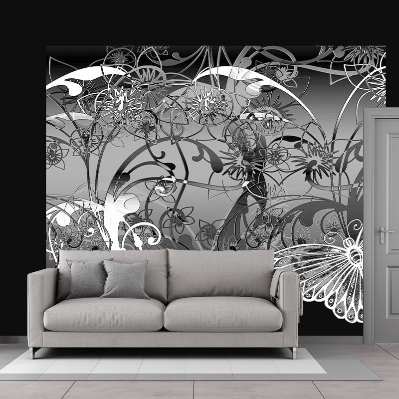 Environment Friendly Wall Mural Wallpaper Butterfly Sitting Room Wall Mural
