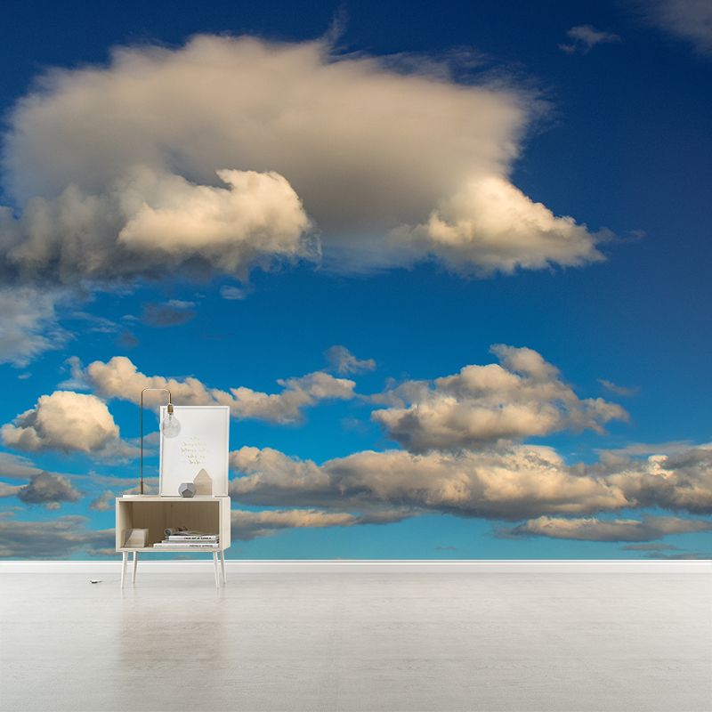 Beautiful Cloud Wall Covering for Sleeping Room Moisture Resistant, Made to Measure