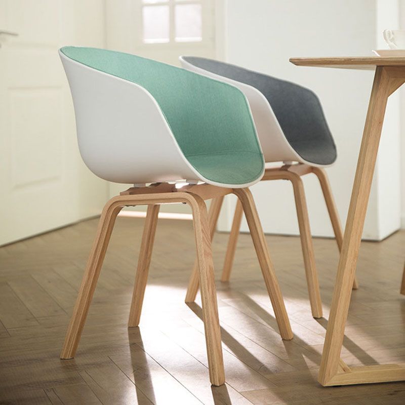 Design minimalista sedia da pranzo in plastica in plastica sedia da pranzo solido