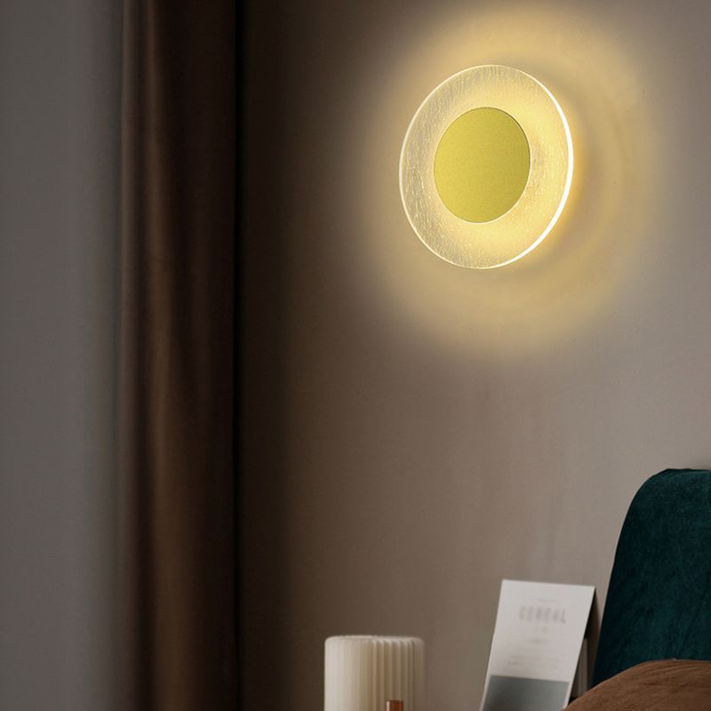 1-Light Wall Sconce Modern Style Metal Wall Lighting for Bedroom