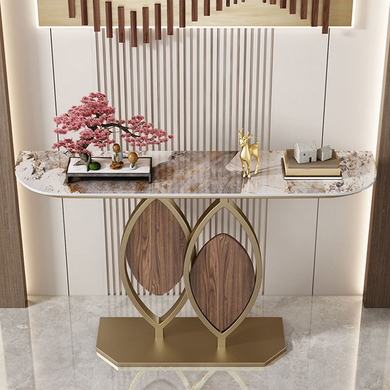 11.8 Inch Wide Console Table Scratch Resistant Slate Glam End Table