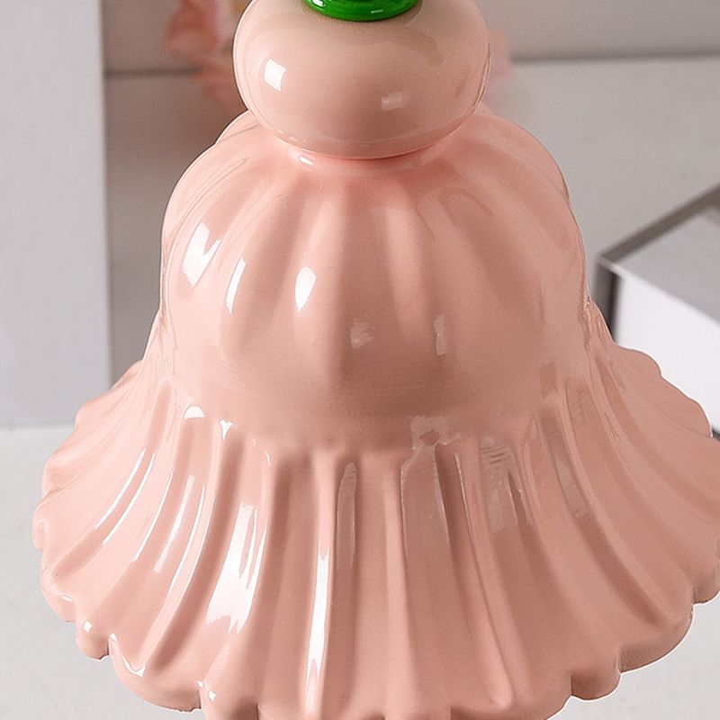 Flower Shaped Wax Warmer Lamp Nordic Metal 1 Head Pink Finish Table Light