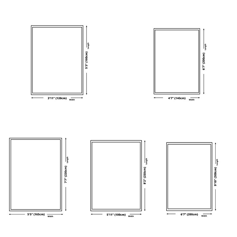 Blue Modern Rug Blending Graphic Rug Non-Slip Backing Rug for Living Room