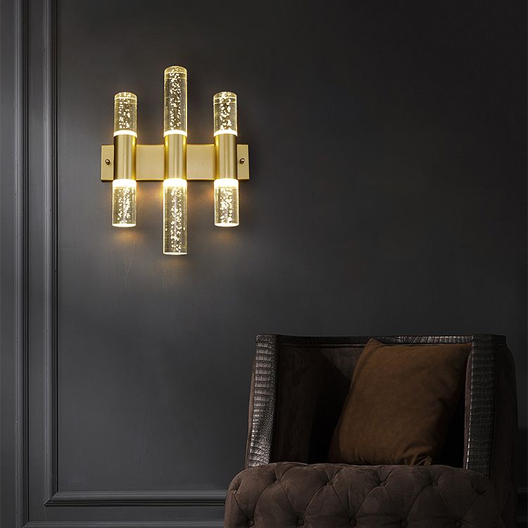 Kristallsäulenwandleuchten moderner Stil mit mehreren Lichtern Wandmontagelampen