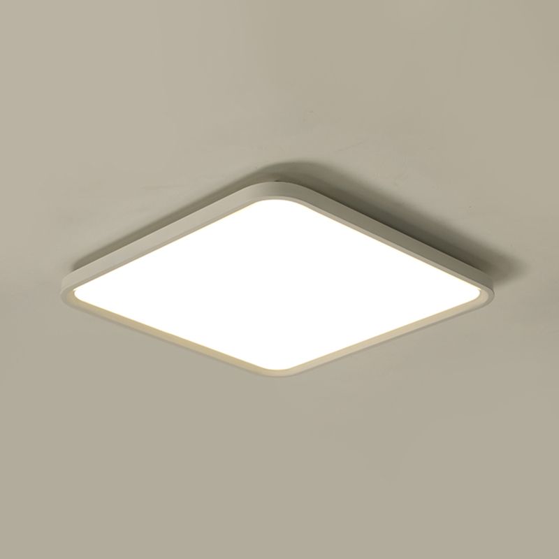Lámparas de techo de montaje empotrado de aluminio Simplicity con iluminación empotrada cuadrada