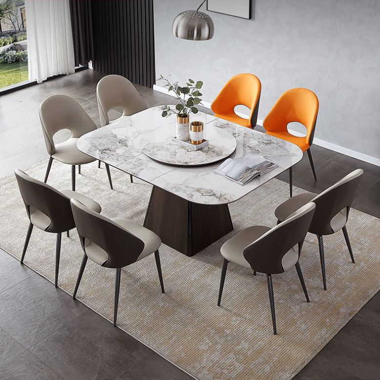 Modern Style 1/4/5/9 Pieces Dining Set Sintered Stone Dining Table Set for Kitchen