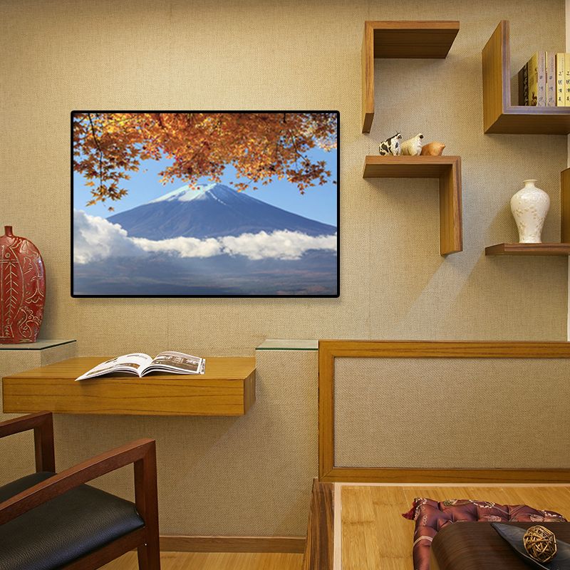 Toile imprimée d'art de décoration d'intérieur, peintures de plantes japonaises en couleurs douces, plusieurs tailles