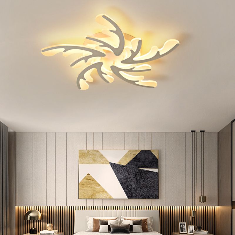 Fixtures de la lumière du corail Simplicité Acrylique Fixation lumineuse Fixtures pour la chambre à coucher