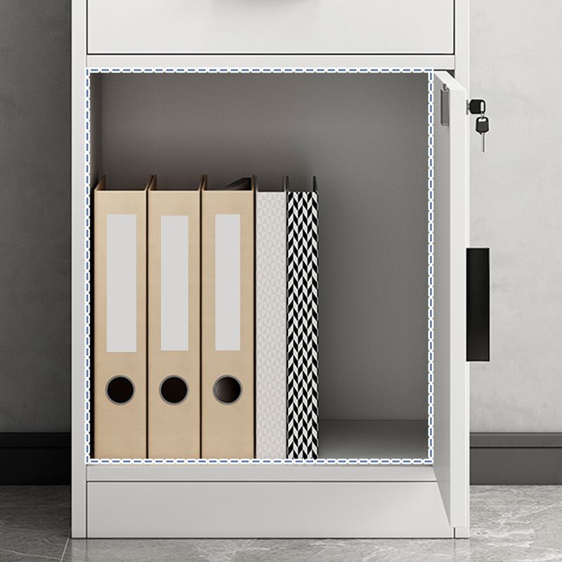 Locking File Cabinet Wood Modern Vertical File Cabinet with Drawers